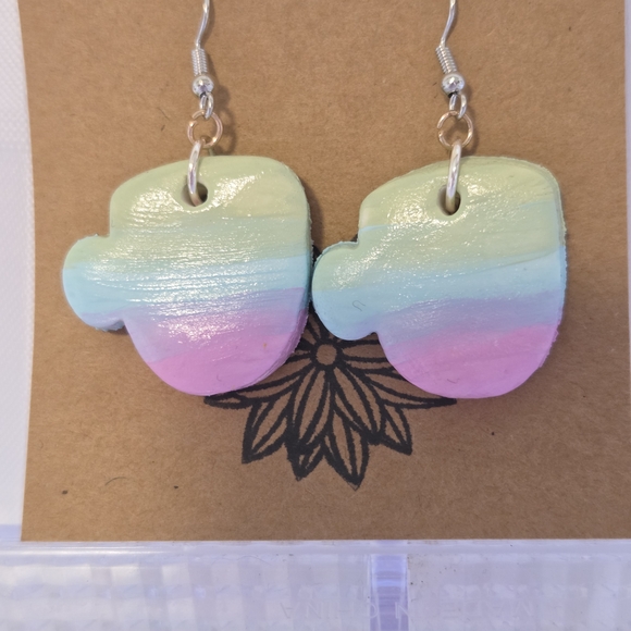Pastel Multicolor Earrings - Picture 1 of 1